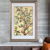 Fine embroidery The Money Tree Suzhou embroidery silk home decoration hanging painting pure handmade finished product living room gift collection