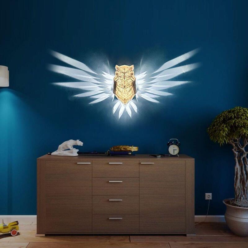 Eagle Lamp, Owl Lamp, Animal Projection 3D Printed Night Light, Led Light, Atmosphere Holiday Party Decoration Wall
