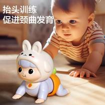 Baby toys 0-1 years old learning crawling guide to raise head practice training educational early education electric crawler 3 baby 6 months 4
