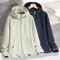 Rocking granule plywood duvet dough jacket tide card thicker sweater jacket jacket couple