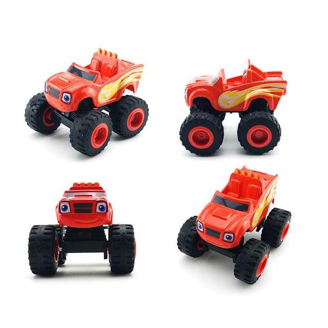 Speed Cyclone Battle Team Baby Bus Monster Truck Toy Truck Speed Rescue Team Bigfoot Monster for Children Boys