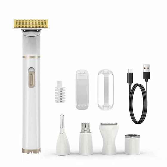 USB充电式五合一女士剃毛器 多功能鼻毛修剪器腋毛腿毛刮毛器修眉
