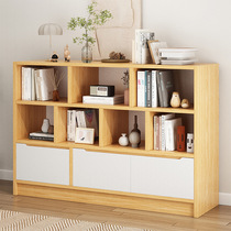 Bookcase modern simple door dustproof grid cabinet home living room storage locker small storage shelf bookshelf