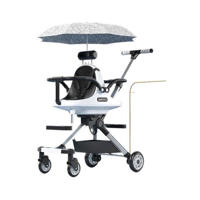 Twin Stroller, a Magical Tool for Walking with Two Children, Can Be Used by Two People to Sit in Front and Behind, Lightweight and Portable, Foldable, Suitable for Children, Infants, and Second-Born Children