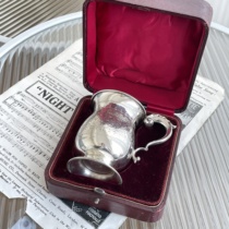 Antique] Birmingham UK 925 sterling silver engraved mug C23013098