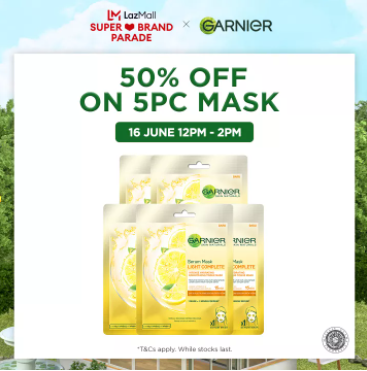 Garnier Light Complete Serum Mask Bundle of 5