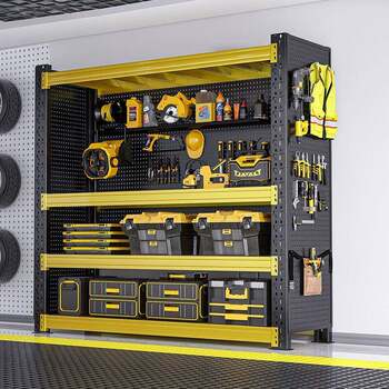 Tool rack tool cabinet shelf hole plate storage rack to place multi-layer hardware tool storage shelf auto repair combination