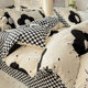 All-cotton printed four-piece set small fresh pure cotton quilt cover sheets and bedding four seasons set single and double bedding