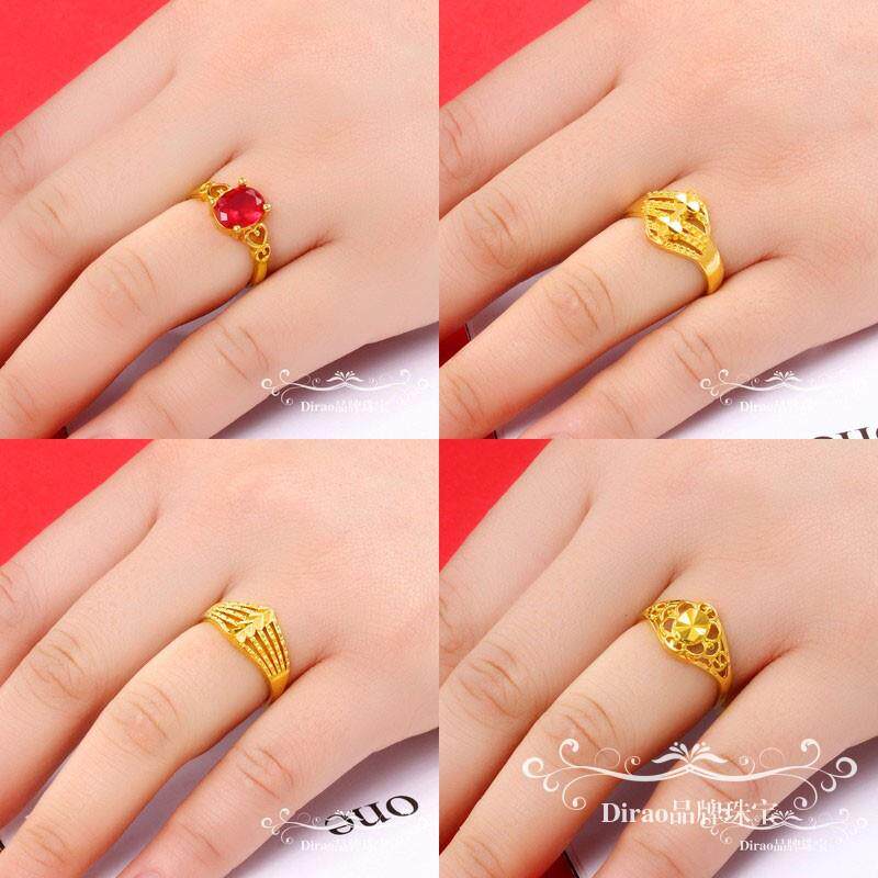 Zhou Dafu Huan Beauty 3D True Gold Gold Jewelry 999 18K Gold Jewelry Never Falling Color Opening Adjustable