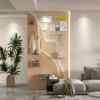 Pure solid wood hole board custom entrance entrance to block the meter box creative wall hanging board decoration storage rack