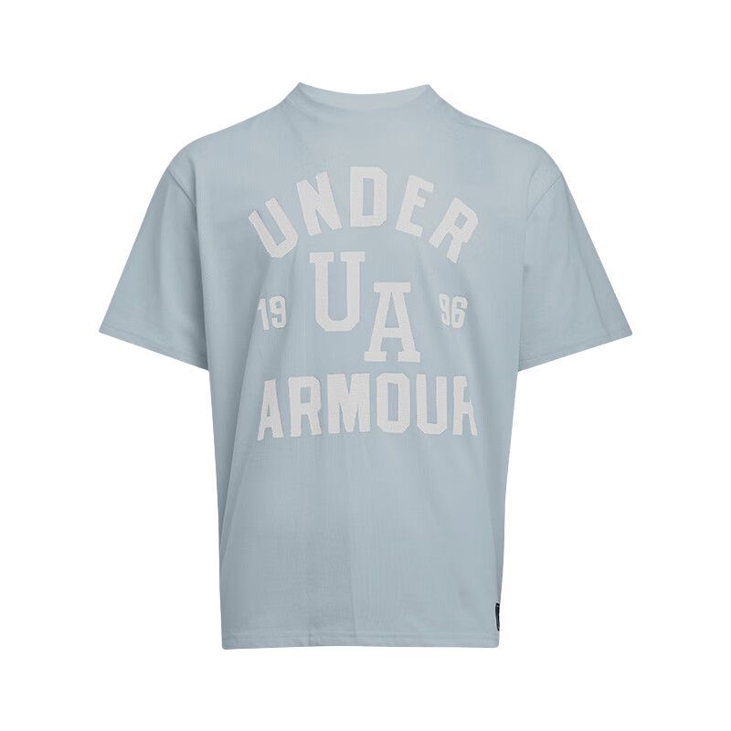 Under Armour 字母图案套头舒适短袖T恤 男款 蓝色