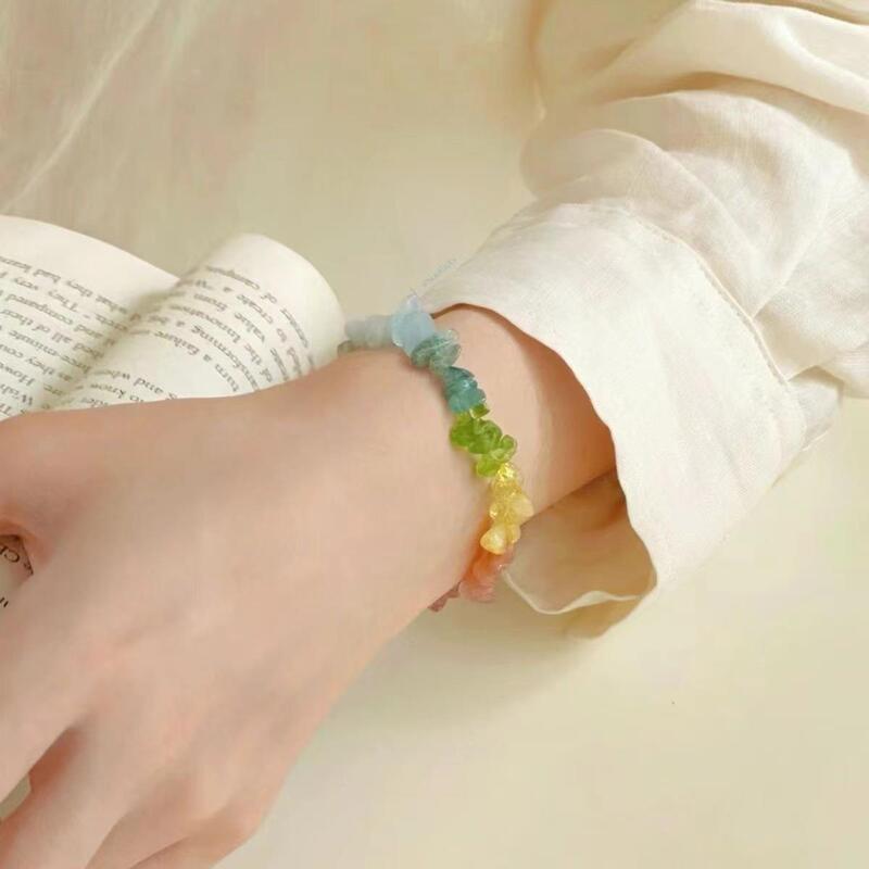 New Neon Sweetheart Rainbow Beaded Bracelet Light Luxury Niche Exquisite Student Party Summer Dopamine Bracelet Exquisite New Neon Sweetheart Rainbow Beaded Bracelet Light Luxury Niche Exquisite Student Party Summer Dopamine Bracelet Exquisite