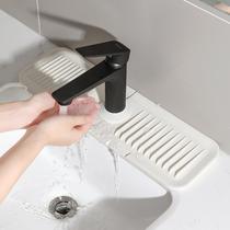 Faucet anti-splash drain pad wash basin countertop anti-mold silicone drain pad kitchen sink soap cup sink pad