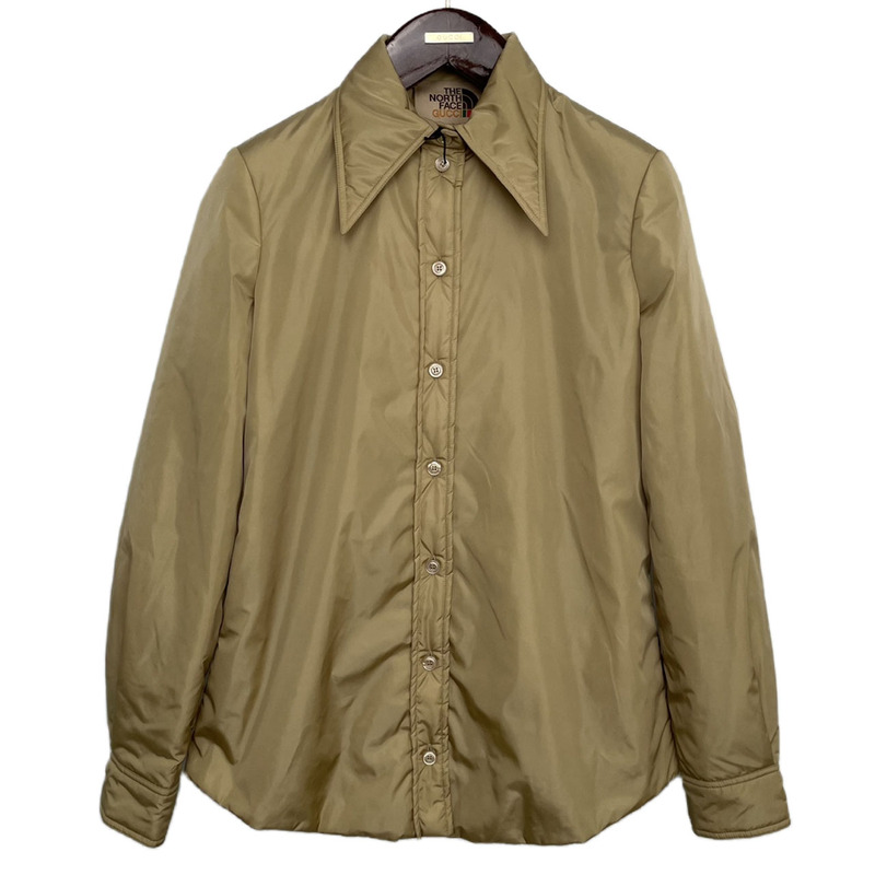 99% New and Unused Gucci Khaki North Face Collaboration Women's Cotton Jacket Original Price 15,500