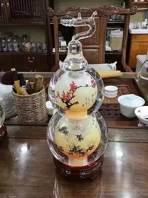 Home office ornaments painted gourd