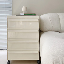 Nordic medium-ancient plastic container cabinet moving bedside cabinet in storage cabinet in simple bedroom drawer cabinet