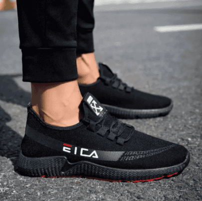 EICA Black Sport Shoes
