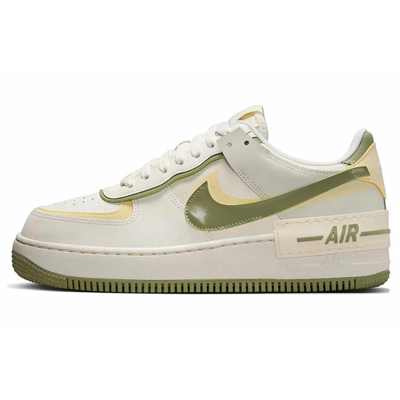 Nike Air Force 1 LOW 低帮 板鞋 女款 白绿色