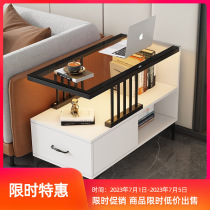 Sofa side cabinet side cabinet table coffee table small mini side table against the wall narrow simple light luxury storage rack