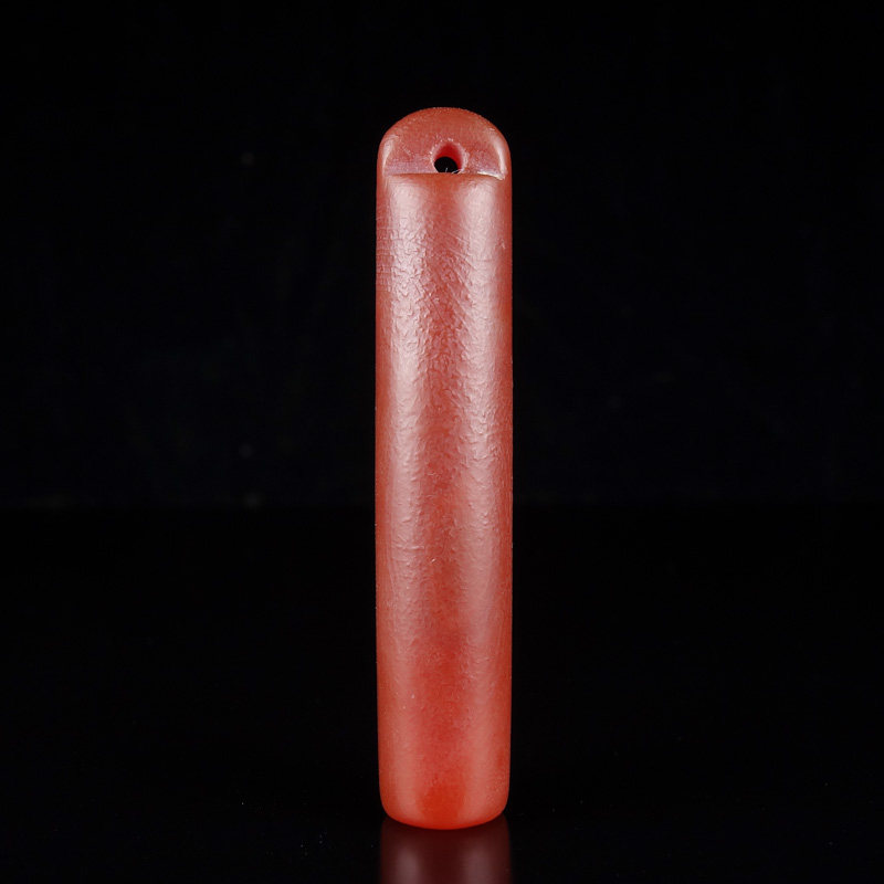 Selected agate red frosted pendant 22 64g JK7092