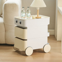 Nordic Creative Bedside Cabinet replaced Red Living Room Household Bedside Cabinet Modern Simple Mobile Mobile Cart Cabinet
