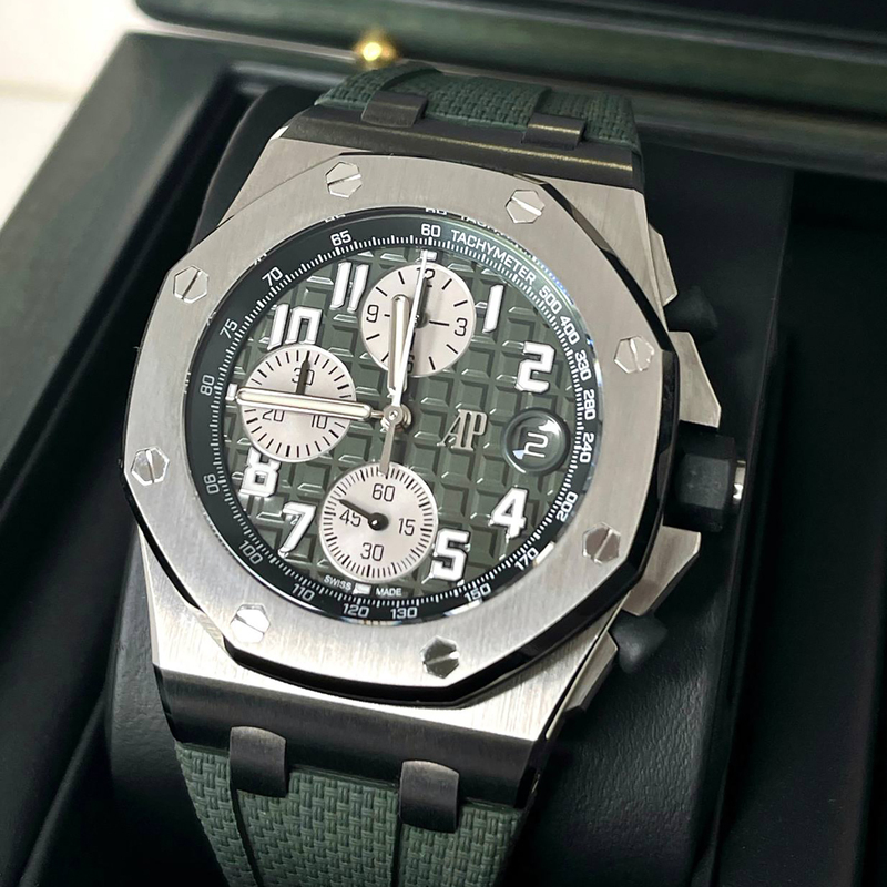Full Set with Box and Certificate Audemars Piguet Royal Oak Offshore Titanium Automatic Mechanical Watch Men's Watch 98% New 26238Ti Full Set with Box and Certificate Audemars Piguet Royal Oak Offshore Titanium Automatic Mechanical Watch Men's Watch 98% New 26238Ti