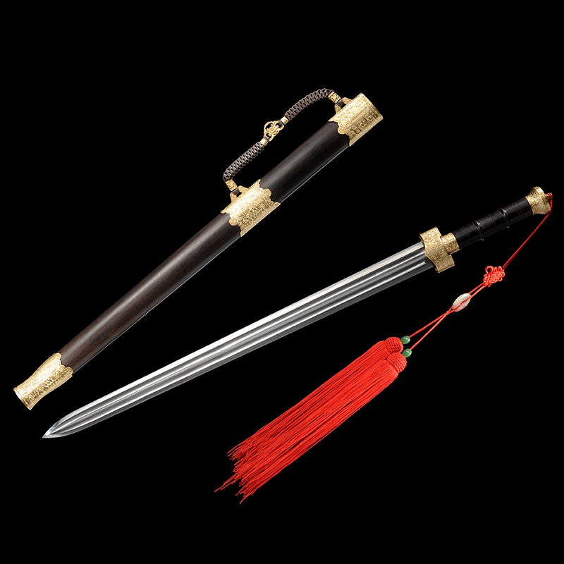 (Mo Dry Sword) Warrior Sword (bright bronze fitting groove black sandalwood) Provincial master unopened