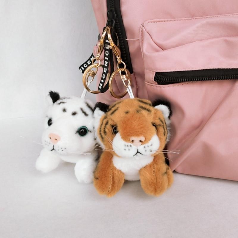 Cute Cartoon Zodiac Tiger Keychain Little Tiger Pendant Plush Toy Bag Accessory Backpack Decoration for Men