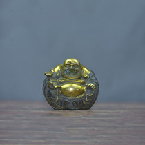 XH1003 old Tibetan copper Maitreya Buddha ornaments