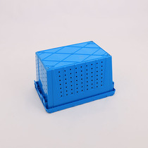 Perforated plastic oblique insertion logistics box Conical mesh plastic insertion box 60 shape 0 oblique collection with conjoined flip cover for organization 21