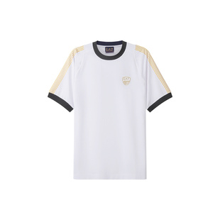 FW22 ARMANI 拼色Logo印花圆领短袖 T恤 白色 阿玛尼 男款 EMPORIO