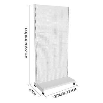 Hole board storage rack mobile wheel hole hanging board hardware tools mobile phone accessories stationery socks jewelry display rack