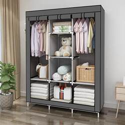 Simple Wardrobe Storage Closet Dustproof Folding Wardrobe Dormitory Steel Frame Reinforced Combination Minimalist Student Dormitory Wardrobe