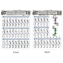 高品质单簧管和弦指法图 Clarinet Chart和弦谱 黑管和弦表图和弦