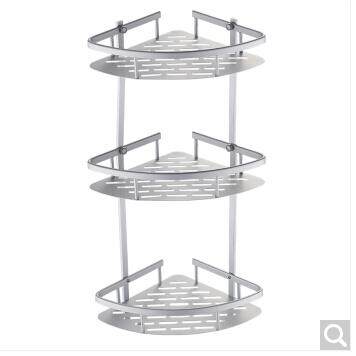 Perforated 304 Stainless Steel Bathroom Triangle Bathroom Rack Wall-Mounted Shower Room Tripod Toilet Supplies