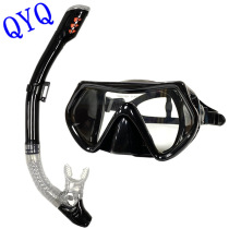 Diving goggles snorkeling mask silicone swimming goggles set mens and womens fully dry snorkel adult large frame diving glasses