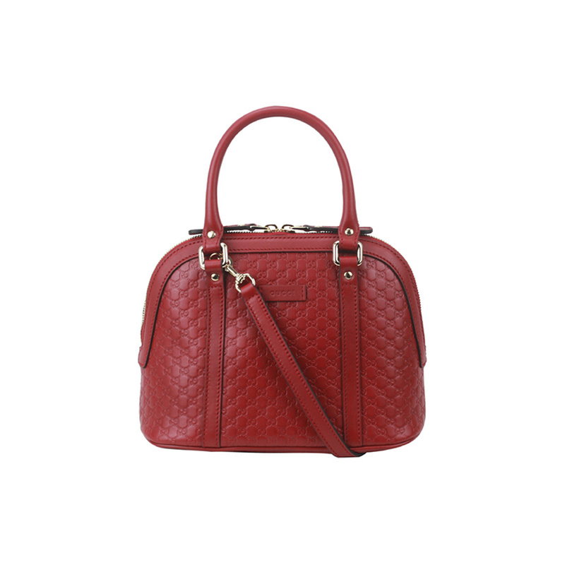 9.9/9.5 New Gucci/Gucci Cowhide Red Women's Small Shell Bag Shoulder Crossbody Bag
