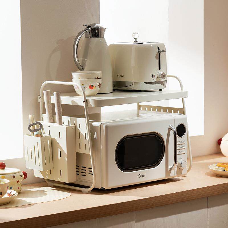 Microwave oven rack kitchen oven shelf countertop multifunctional hole board household rice cooker pot appliance bracket