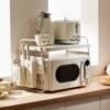 Microwave oven rack kitchen oven shelf countertop multifunctional hole board household rice cooker pot appliance bracket