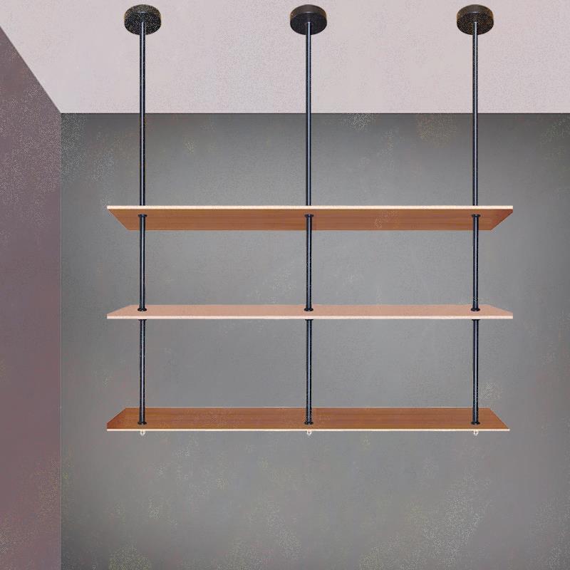 Shelf Hanging Rod Telescopic Rod Suspension Bracket Hanging Board Hanging Cabinet Hanger Hanging Shelf Rack Storage Rack Partition Hardware Hanger