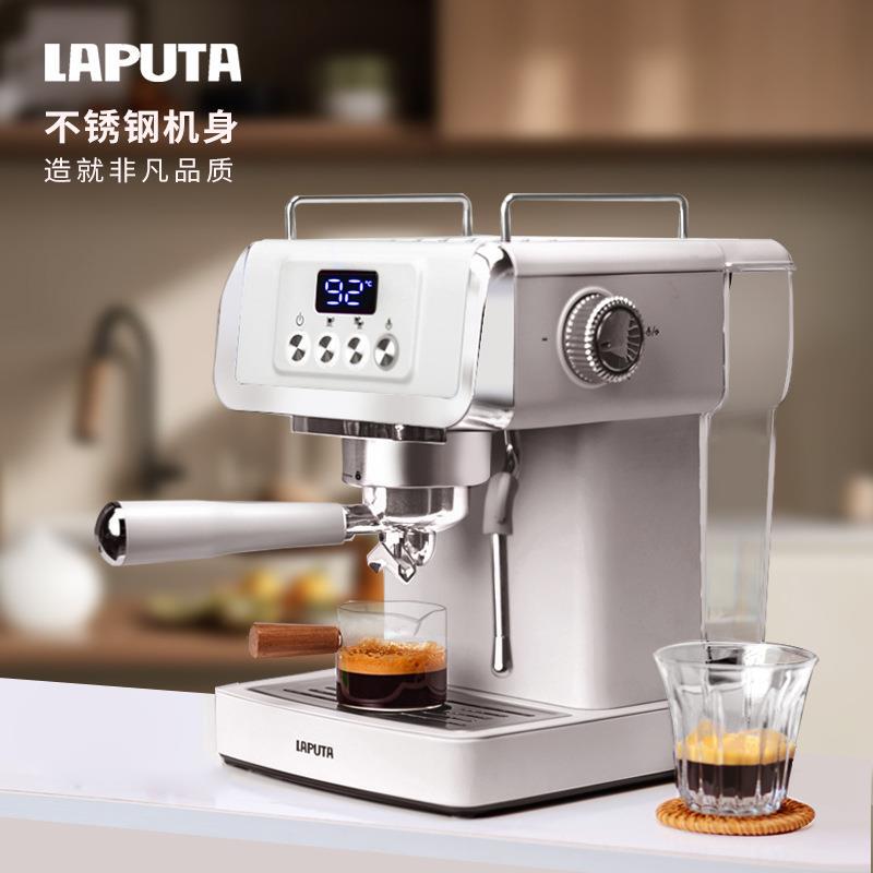 Factory Direct Sales Bestie Cross-Border Household Coffee Machine Italian Espresso Fully Semi-Automatic Small Coffee Machine with Milk Frothing Function