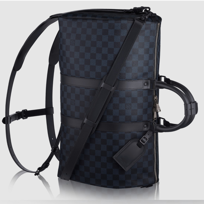 [98 New] Lv Checkerboard Handbag Travel Bag Men's Bag Keepall Multi-Functional Backpack with Three Shoulder Straps