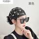 Sunscreen turban for women, women's phoenix tail flower hat, fashionable and elegant, white hair, young, breathable and convenient to carry