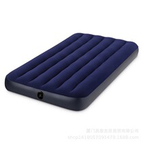 intex 64756 wire-drawn blue flocked inflatable bed air bed camping bed folding bed lunch bed