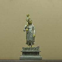 FC0211 White Bronze Gilt Buddha Statue