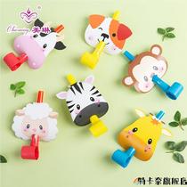 Childrens Blow Roll Dragon Whistle Kindergarten Cartoon Safety Retractable Cute Whistle Creative Birthday Toy