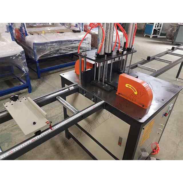 Pneumatic hydraulic automatic aluminum cutting machine aluminum profile door and window material breaker small saw blade counter top grinding and opening machine