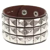 Темно -коричневые три ряда