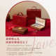 Fanhan Solid Wood Jewelry Storage Box Wedding Gifts for Bride Best Friends Engagement Three-Metal Hardware Gift Box Pack