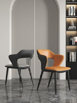 Italian light luxury dining chair modern simple home comfortable backrest negotiation desk dressing chair Nordic comfortable for long periods of sitting
